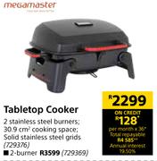 Megamaster Tabletop Cooker 2 Burner