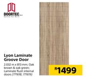 Doortec Lyon Laminate Groove Door-2032m x 813mm