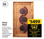Pivot Door-2.1m x 1.2m