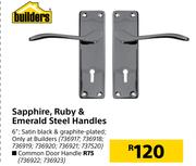 Builders Sapphire, Ruby & Emerald Steel Handles
