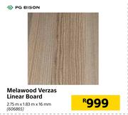 PS Bison Melawood Verzas Linear Board-2.75m x 1.83m x 16mm