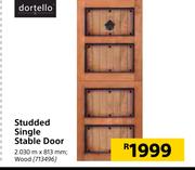 Dortello Studded Single Stable Door-2030m x 813mm