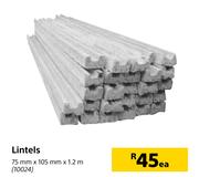 Lintels-75mm x 105mm x 1.2m Each