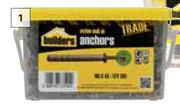 Builders 200 Pack Nylon Nail In Anchors-5mm x 45mm
