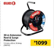 Ellies 30m Extension Reel & Surge Protection 1.5mm x 30m