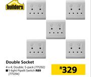 Builders Double Socket