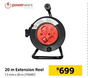 Power Worx 20m Extension Reel 1.5mm x 20m