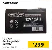 Cartronic 12V GP Rechargeable Battery