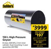 Builders 150L High Pressure Geyser