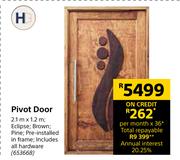 Pivot Door 2.1m x 1.2m 653668