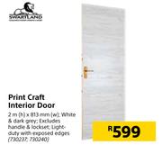 Swartland Print Craft Interior Door 2 m (h) x 813 mm (w)