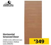 Swartland Horizontal Grooved Door 2.032 m (h) x 813 mm (w)