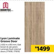 Doortec Lyon Laminate Groove Door 2.032m x 813mm