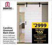 Doortec Caroline Grooved Barn Door 2.1m x 920mm