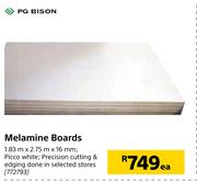PG Bison Melamine Boards-1.83m x 2.75m x 16mm Each