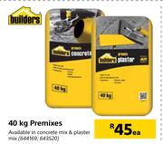Builders 40Kg Premixes-Each