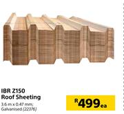 IBR Z150 Roof Sheeting-3.6m x 0.47mm Each