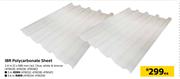 IBR Polycarboante Sheet-2.4m (l) x 686mm (w) Each