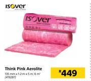 Isover Think Pink Aerolite-135mm x 1.2m x 5m
