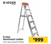 Badger 6 Step Aluminium Ladder 1.8m