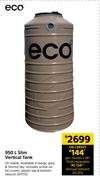 Eco 950L Slim Vertical Tank