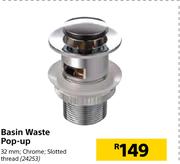 Basin Waste Pop Up