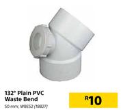 132 Degree Plain PVC Waste Bend