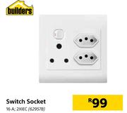 Builders Switch Socket 16 A