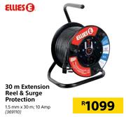 Ellies 30 m Extension Reel & Surge Protection 1.5 mm x 30 m