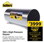 Builders 150L High Pressure Geyser