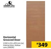 Swartland Horizontal Grooved Door 2.032m (h) x 813mm (w)