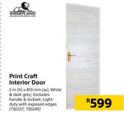 Swartland Print Craft Interior Door 2m (h) x 813mm (w)