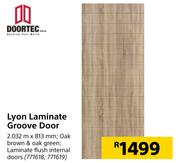 Doortec Lyon Laminate Groove Door 2.032 m x 813 mm