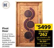 Pivot Door 2.1 m x 1.2 m 653669