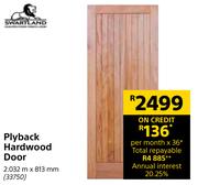 Swartland Plyback Hardwood Door 2.032 m x 813 mm