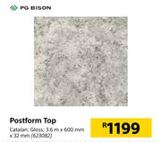 PG Bison Postform Top-3.6m x 600mm x 32mm