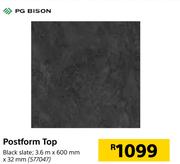 PG Bison Postform Top-3.6m x 600mm x 32mm