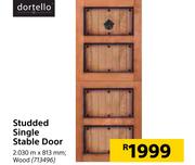 Dortello Studded Single Stable Door-2030m x 813mm