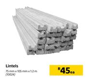 Lintels-75mm x 105mm x 1.2m Each