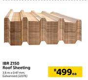 IBR Z150 Roof Sheeting-3.6m x 0.47mm Each