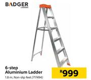 Badger 6 Step Aluminium Ladder 1.8m