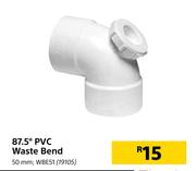 87.5 Degree PVC Waste Bend 