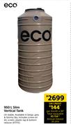 Eco 950L Slim Vertical Tank