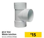 87.5 Degree PVC Waste Junction