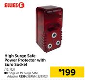 Ellies High Surge Safe Power Protector With Euro Socket