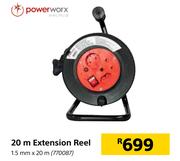 Power Worx 20m Extension Reel-1.5mm x 20m