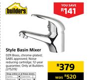 Builders Style Basin Mixer