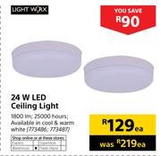 LightWorx 24W LED Ceiling Light-Each