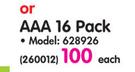Energizer AAA 16 Pack 628926