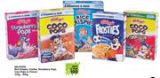 Kelloggs Rice Krispies, Frosties, Strawberry Pops, Coco Pops Or Chocos-4x350/400g